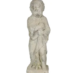 La Grande Prairie Statue Putti saison hiver 70x20x20cm* Statue Décorative