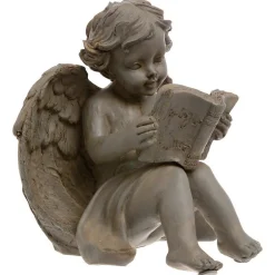 Outlet Atmosphera Créateur D'Intérieur Statuette Ange assis - H15 - 5 cm - Multicolore- Atmosphera