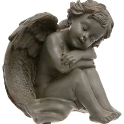 Outlet Atmosphera Créateur D'Intérieur Statuette Ange assis - H15 - 5 cm - Multicolore- Atmosphera
