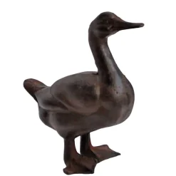 La Grande Prairie Statuette déco canard fonte 18x7cm* Statue Décorative