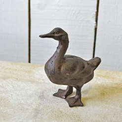 La Grande Prairie Statuette déco canard fonte 18x7cm* Statue Décorative