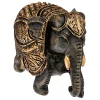 Outlet Atmosphera Créateur D'Intérieur Statuette Éléphant - H9 cm - Multicolore- Atmosphera