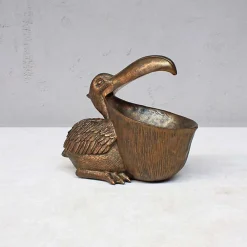 Chehoma Statuette pélican résine 19x11x23cm* Statue Décorative