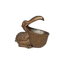 Chehoma Statuette pélican résine 19x11x23cm* Statue Décorative