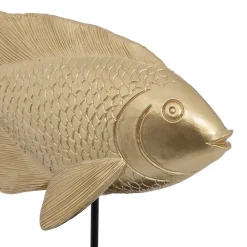 Outlet Atmosphera Créateur D'Intérieur Statuette poisson Océane doré H25cm - Atmosphera