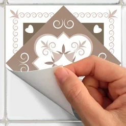 Best Ambiance Sticker Sticker Mural Carrelage adhésif Cuisine Salle de Bain - 24 STICKERS CARRELAGES AZULEJOS HÉLÉORNA - 24stickers15x15cm