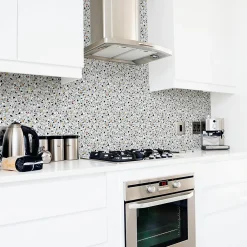Ambiance Sticker Sticker Mural Carrelage adhésif Cuisine Salle de Bain - 24 STICKERS CARRELAGES TERRAZZO CARLOFORT - 24stickers15x15cm* Sticker Et Adhésif Décoratif