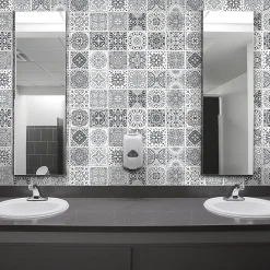 Best Ambiance Sticker Sticker Mural Carrelage adhésif Cuisine Salle de Bain - 24 STICKERS CARRELAGES AZULEJOS YASMINE - 24stickers15x15cm