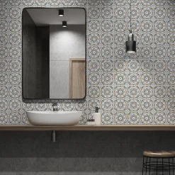 Ambiance Sticker Sticker Mural Carrelage adhésif Cuisine Salle de Bain - 24 STICKERS CARRELAGES AZULEJOS CÉLESTINA - 24stickers15x15cm