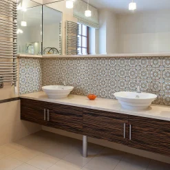Ambiance Sticker Sticker Mural Carrelage adhésif Cuisine Salle de Bain - 24 STICKERS CARRELAGES AZULEJOS CÉLESTINA - 24stickers15x15cm