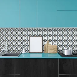 Ambiance Sticker Sticker Mural Carrelage adhésif Cuisine Salle de Bain - 24 STICKERS CARRELAGES AZULEJOS CAMILLO - 24stickers15x15cm* Sticker Et Adhésif Décoratif