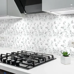 Sale Ambiance Sticker Sticker Mural Carrelage adhésif Cuisine Salle de Bain - 24 STICKERS CARRELAGES EFFET MARBRE NOIR ET BLANC - 24stickers15x15cm