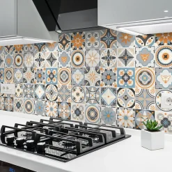 Ambiance Sticker Sticker Mural Carrelage adhésif Cuisine Salle de Bain - 24 STICKERS CARRELAGES AZULEJOS GRAZELANO - 24stickers15x15cm* Sticker Et Adhésif Décoratif