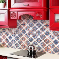 Ambiance Sticker Sticker Mural Carrelage adhésif Cuisine Salle de Bain - 24 STICKERS CARRELAGES AZULEJOS ARLINDA - 24stickers15x15cm* Sticker Et Adhésif Décoratif