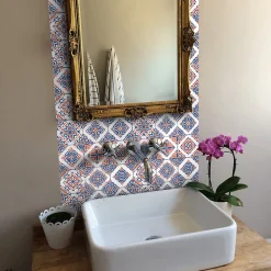 Ambiance Sticker Sticker Mural Carrelage adhésif Cuisine Salle de Bain - 24 STICKERS CARRELAGES AZULEJOS ARLINDA - 24stickers15x15cm* Sticker Et Adhésif Décoratif