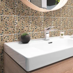 Outlet Ambiance Sticker Sticker Mural Carrelage adhésif Cuisine Salle de Bain - 24 STICKERS CARRELAGES TERRAZZO FILIPO - 24stickers15x15cm