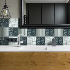 Ambiance Sticker Sticker Mural Carrelage adhésif Cuisine Salle de Bain - 24 STICKERS CARRELAGES AZULEJOS EGIDIO - 24stickers15x15cm* Sticker Et Adhésif Décoratif