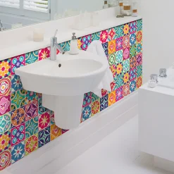 Discount Ambiance Sticker Sticker Mural Carrelage adhésif Cuisine Salle de Bain - 24 STICKERS CARRELAGES AZULEJOS AMERICA - 24stickers15x15cm