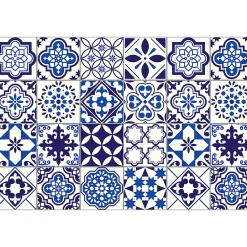 Ambiance Sticker Sticker Mural Carrelage adhésif Cuisine Salle de Bain - 24 STICKERS CARRELAGES AZULEJOS EUSEBIO - 24stickers15x15cm* Sticker Et Adhésif Décoratif
