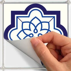Ambiance Sticker Sticker Mural Carrelage adhésif Cuisine Salle de Bain - 24 STICKERS CARRELAGES AZULEJOS EUSEBIO - 24stickers15x15cm* Sticker Et Adhésif Décoratif