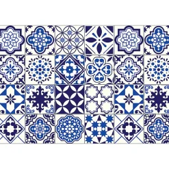 Ambiance Sticker Sticker Mural Carrelage adhésif Cuisine Salle de Bain - 24 STICKERS CARRELAGES AZULEJOS EUSEBIO - 24stickers15x15cm* Sticker Et Adhésif Décoratif