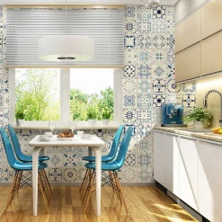 Ambiance Sticker Sticker Mural Carrelage adhésif Cuisine Salle de Bain - 24 STICKERS CARRELAGES AZULEJOS GIROLAMO - 24stickers15x15cm* Sticker Et Adhésif Décoratif