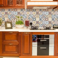 Ambiance Sticker Sticker Mural Carrelage adhésif Cuisine Salle de Bain - 24 STICKERS CARRELAGES AZULEJOS ZEPETINO - 24stickers15x15cm* Sticker Et Adhésif Décoratif