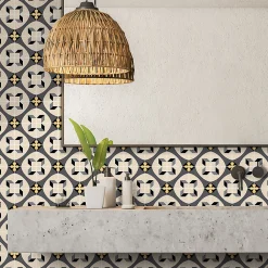Outlet Ambiance Sticker Sticker Mural Carrelage adhésif Cuisine Salle de Bain - 24 STICKERS CARRELAGES AZULEJOS RADINON - 24stickers15x15cm