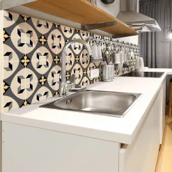 Outlet Ambiance Sticker Sticker Mural Carrelage adhésif Cuisine Salle de Bain - 24 STICKERS CARRELAGES AZULEJOS RADINON - 24stickers15x15cm