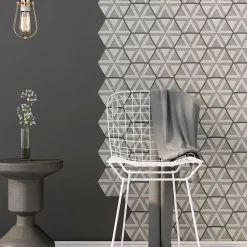 Ambiance Sticker Sticker Mural Carrelage adhésif Cuisine Salle de Bain - CARRELAGES HEXAGONES NUANCE DE GRIS ANTIQUE - 28stickershexagones15x13,5cm* Sticker Et Adhésif Décoratif