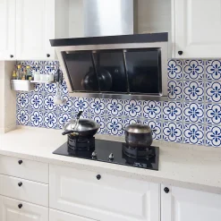 Ambiance Sticker Sticker Mural Carrelage adhésif Cuisine Salle de Bain - 24 STICKERS CARRELAGES AZULEJOS TEVA - 24stickers15x15cm* Sticker Et Adhésif Décoratif