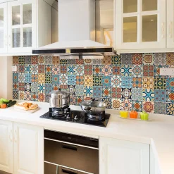 Ambiance Sticker Sticker Mural Carrelage adhésif Cuisine Salle de Bain - 24 STICKERS CARRELAGES AZULEJOS BRETINA - 24stickers15x15cm* Sticker Et Adhésif Décoratif