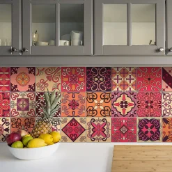 Ambiance Sticker Sticker Mural Carrelage adhésif Cuisine Salle de Bain - 24 STICKERS CARRELAGES AZULEJOS ERALDO - 24stickers15x15cm* Sticker Et Adhésif Décoratif