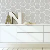Discount Ambiance Sticker Sticker Mural Carrelage adhésif Cuisine Salle de Bain - CARRELAGES HEXAGONES NUANCE DE GRIS DESIGN - 28stickershexagones15x13,5cm
