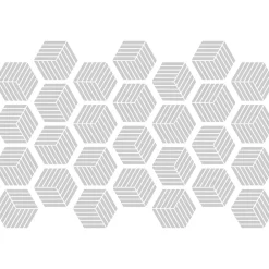 Discount Ambiance Sticker Sticker Mural Carrelage adhésif Cuisine Salle de Bain - CARRELAGES HEXAGONES NUANCE DE GRIS DESIGN - 28stickershexagones15x13,5cm