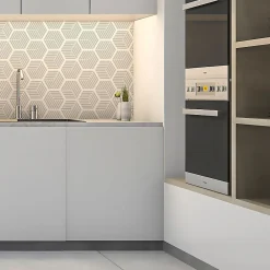 Discount Ambiance Sticker Sticker Mural Carrelage adhésif Cuisine Salle de Bain - CARRELAGES HEXAGONES NUANCE DE GRIS DESIGN - 28stickershexagones15x13,5cm