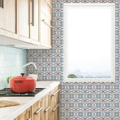 Sale Ambiance Sticker Sticker Mural Carrelage adhésif Cuisine Salle de Bain - 24 STICKERS CARRELAGES AZULEJOS ESPÉRANZA - 24stickers15x15cm