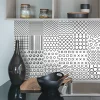 Discount Ambiance Sticker Sticker Mural Carrelage adhésif Cuisine Salle de Bain - 24 STICKERS CARRELAGES ETHNIQUE BACOOR - 24stickers15x15cm