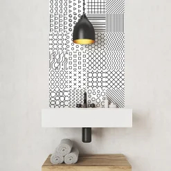 Discount Ambiance Sticker Sticker Mural Carrelage adhésif Cuisine Salle de Bain - 24 STICKERS CARRELAGES ETHNIQUE BACOOR - 24stickers15x15cm