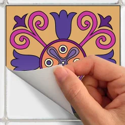 New Ambiance Sticker Sticker Mural Carrelage adhésif Cuisine Salle de Bain - 24 STICKERS CARRELAGES AZULEJOS DUILO - 24stickers15x15cm