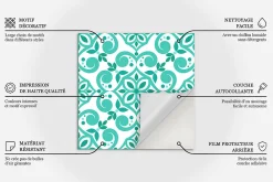 Wallfluent Sticker Mural Carrelage 10x10 cm Arches 3D tendance Cuisine Salle de Bain 24 pcs