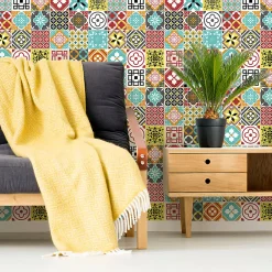 Ambiance Sticker Stickers muraux - Sticker Mural Carrelage adhésif Cuisine Salle de Bain - 24 STICKERS CARRELAGES MONTENSINOS - 24stickers15x15cm* Sticker Et Adhésif Décoratif