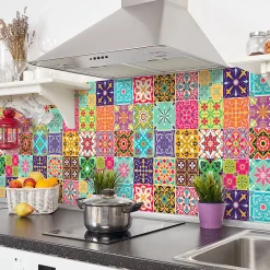 Discount Ambiance Sticker Stickers muraux - Sticker Mural Carrelage adhésif Cuisine Salle de Bain - 24 STICKERS CARRELAGES VOLTERRA - 24stickers15x15cm
