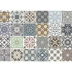Discount Ambiance Sticker Stickers muraux - Sticker Mural Carrelage adhésif Cuisine Salle de Bain - 24 STICKERS CARRELAGES BEROBELLO - 24stickers15x15cm