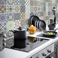 Discount Ambiance Sticker Stickers muraux - Sticker Mural Carrelage adhésif Cuisine Salle de Bain - 24 STICKERS CARRELAGES BEROBELLO - 24stickers15x15cm