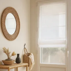 Discount Home Maison Store bateau en étamine blanc (45x180 cm - Blanc)