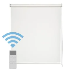 Best Murtra Store Enrouleur - Easydeco - Motorisé à batterie - Translucide - 160x250 cm - Blanc