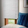 Ballauff Store enrouleur bois blanc H.180 x l.140cm* Store Enrouleur