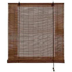 Clearance Storesdeco Store Enrouleur en Bambou Brun escuro 120 x 175 cm