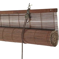 Clearance Storesdeco Store Enrouleur en Bambou Brun escuro 120 x 175 cm